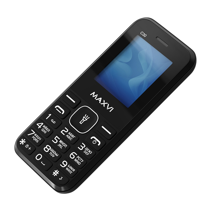 Мобильный телефон MAXVI C30 (без З\У), 32 Мб, Черный, Dual mini-SIM детальное изображение - 5