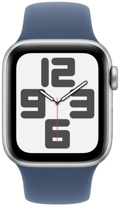 Умные часы Apple Watch Series SE 2024 40 мм, Silver Aluminium Case, Denim Sport Band детальное изображение - 2