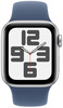 Умные часы Apple Watch Series SE 2024 40 мм, Silver Aluminium Case, Denim Sport Band вариант - 2