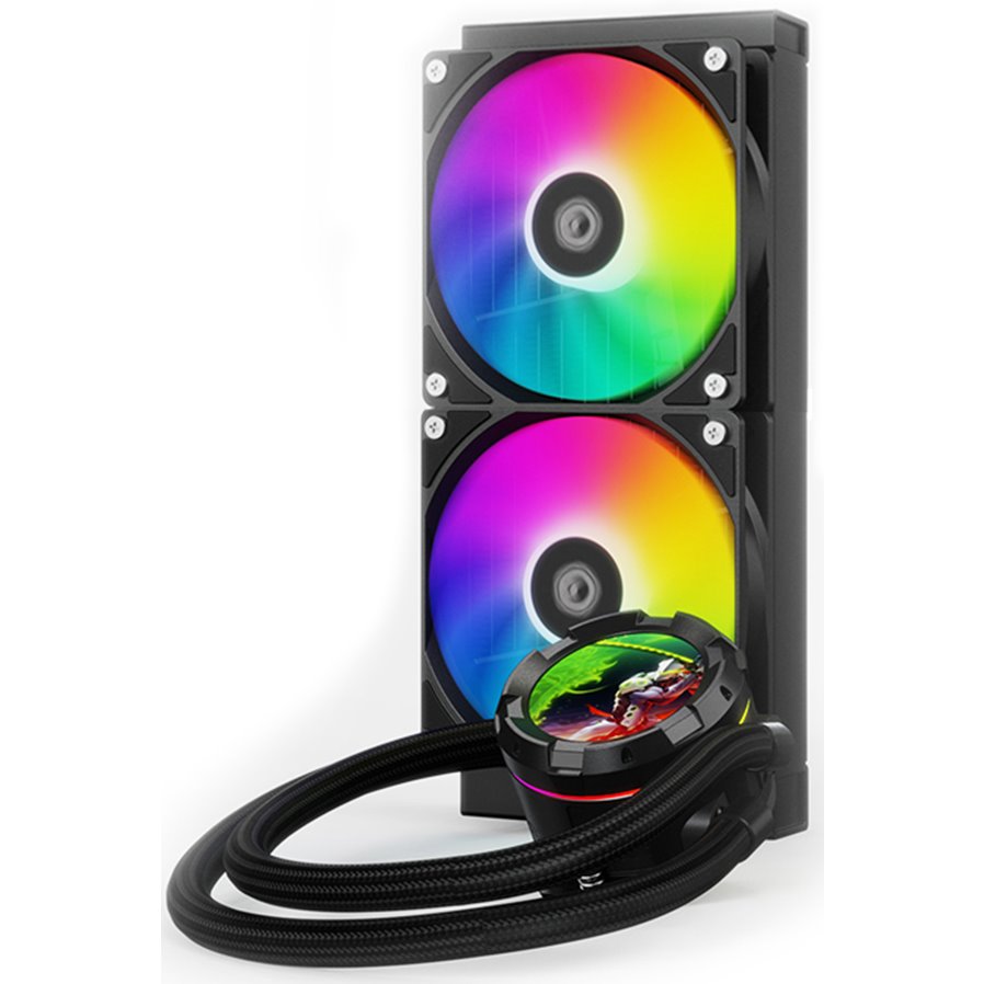 Система жидкостного охлаждения ID-COOLING SL240 XE, Черный детальное изображение - 2