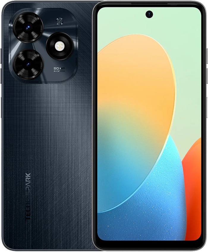 Смартфон Tecno SPARK 20C 8/128 ГБ, Gravity Black, Dual nano SIM №1