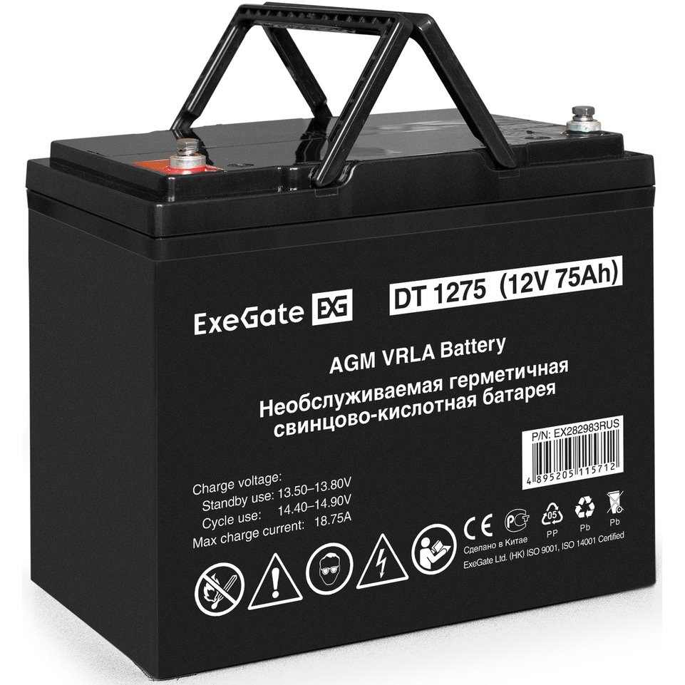 ИБП ExeGate IdealSine SR-600.LCD.2SH + DT 1275 (75Ач) детальное изображение - 7