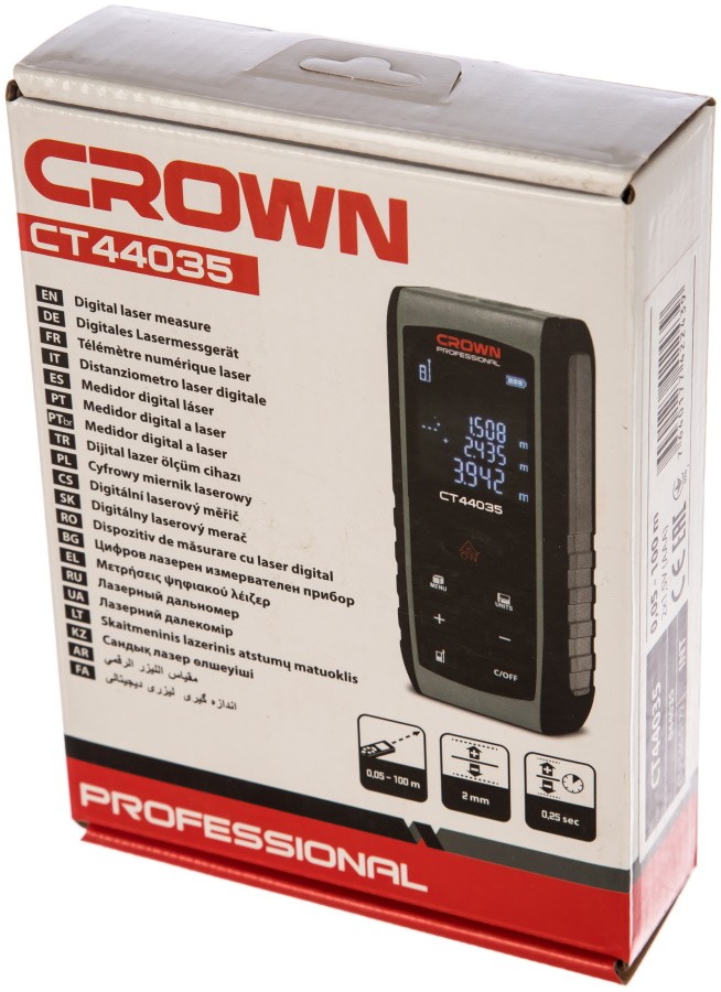 Лазерный дальномер Crown CT44034  детальное изображение - 6