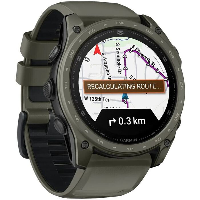 Смарт-часы Garmin Tactix 8 Amoled edition, 51 мм, Cerakote Coating Olive Drab, Оливковый №3