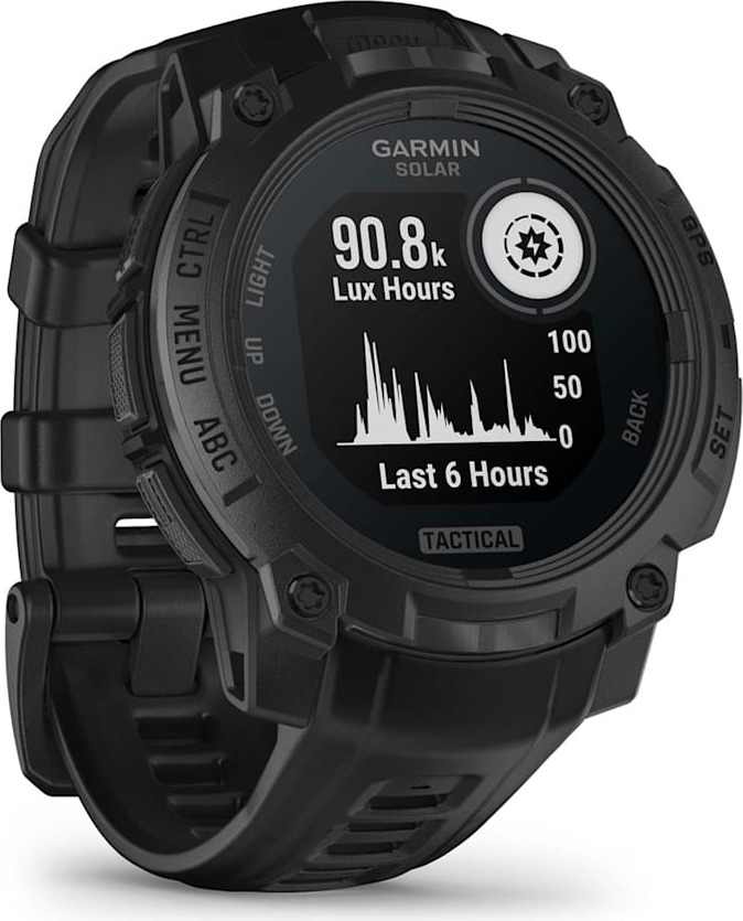 Смарт-часы Garmin Instinct 3 Solar Tactical Edition, 45 мм, Черный детальное изображение - 4