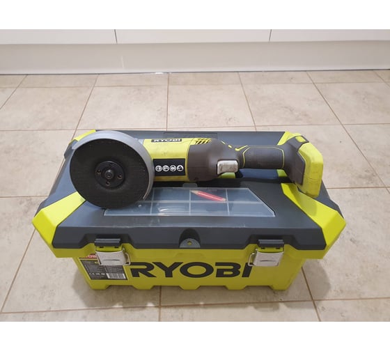 Аккумуляторная угловая шлифмашина Ryobi ONE+ R18AG-0 5133001903, 115 мм, 7500 об/мин детальное изображение - 18