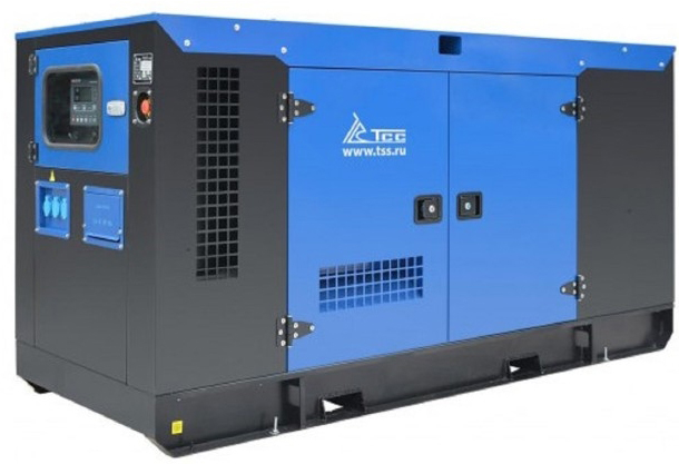 Генератор дизельный ТСС АД-30С-Т400-1РКМ11 (TTD 42TS ST) 047688, в кожухе, 30 кВт, Синий детальное изображение - 1