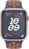 Умные часы Apple Watch Series 9 Pink Aluminum Case GPS + Cellular with Nike Sport Band Blue Flame, 45 mm, Голубое пламя вариант - 2