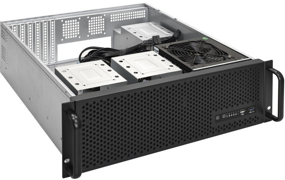 Серверный корпус ExeGate Pro 3U450-09/700RADS, 700 Вт, Черный детальное изображение - 2