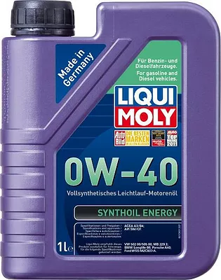 Моторное масло Liqui Moly Synthoil Energy 0W-40 A3/B4, 1922, 1 л  детальное изображение - 1