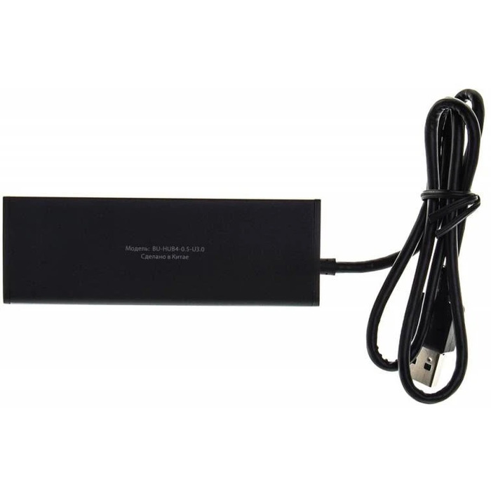 USB-концентратор Buro BU-HUB4-0.5-U3.0, Черный №2