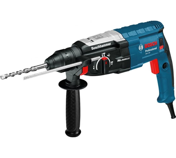 Перфоратор Bosch GBH 2-28 в L-case + набор оснастки, 880 Вт, 3,2 Дж, 4000 уд/мин детальное изображение - 1