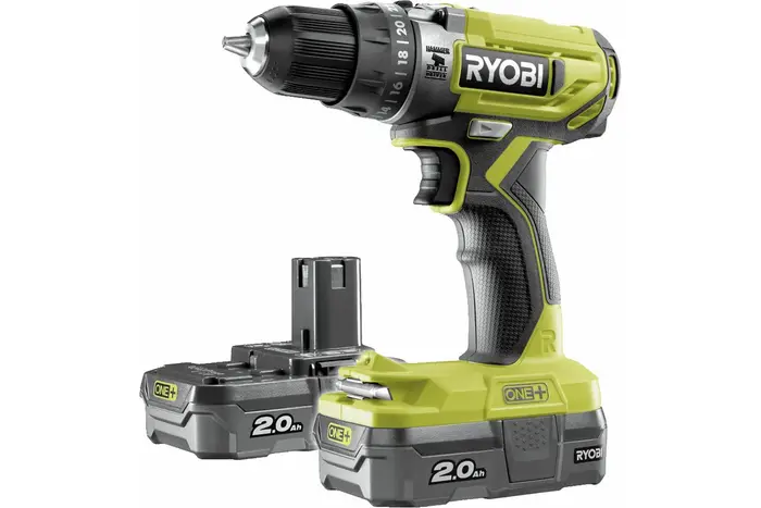 Аккумуляторная дрель-шуруповерт Ryobi ONE+ R18PD2-220S 5133004459, 18 В, 40 Нм, 2 А·ч  №2