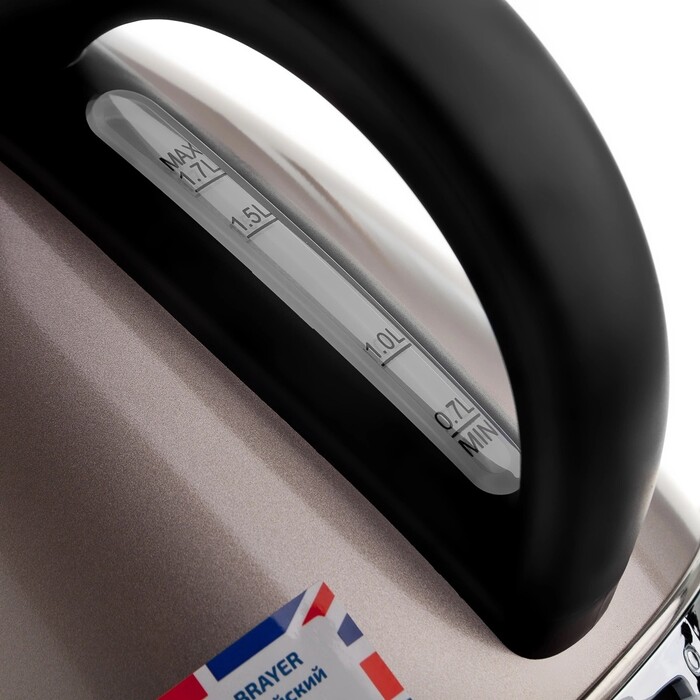 Электрический чайник Brayer BR1007 1.7 л, Бежевый №7