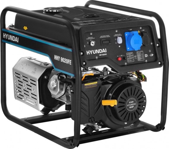 Генератор бензиновый HYUNDAI HHY 9020FE, 6 кВт, Черный детальное изображение - 1