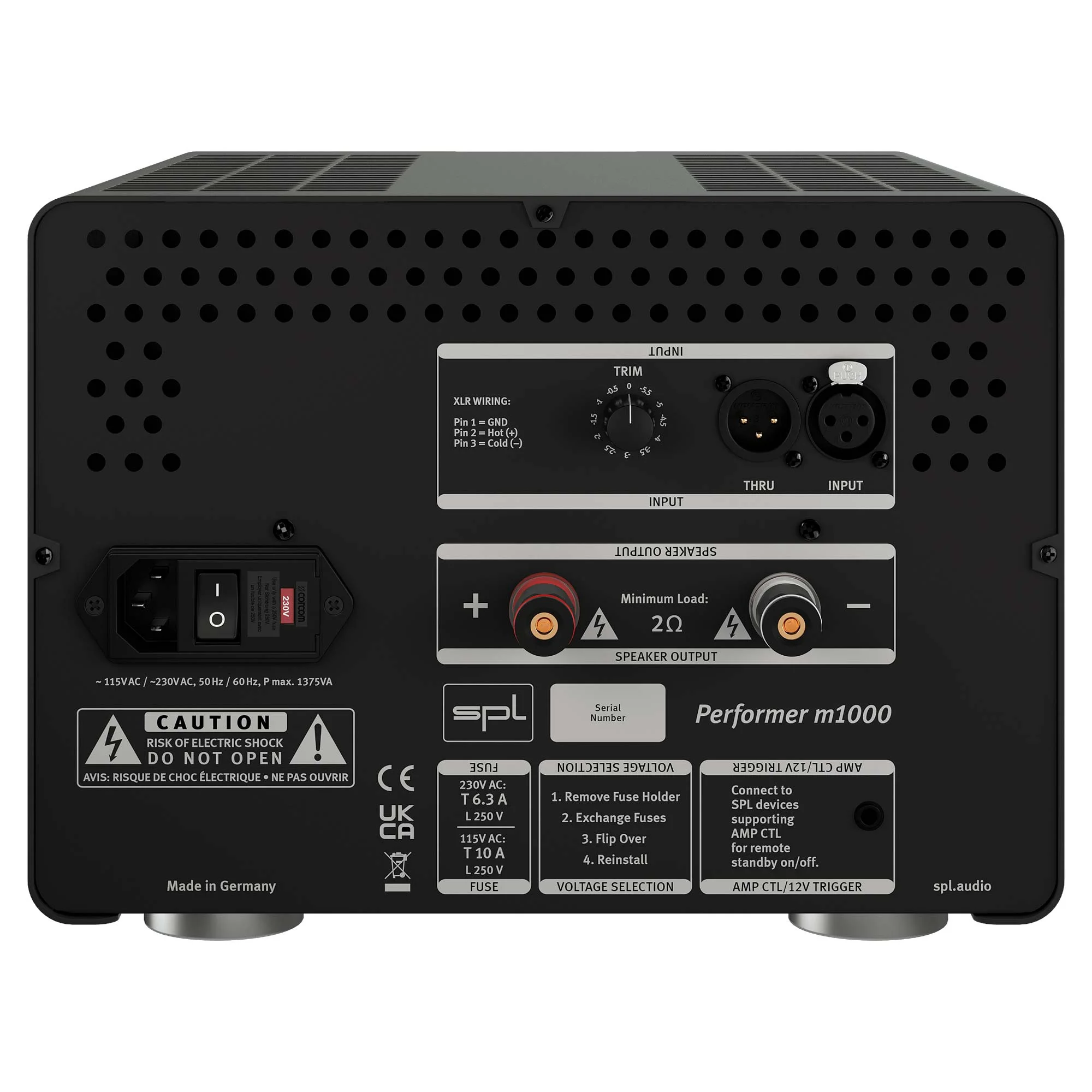 Интегральный усилитель SPL Performer M1000, Черный детальное изображение - 2