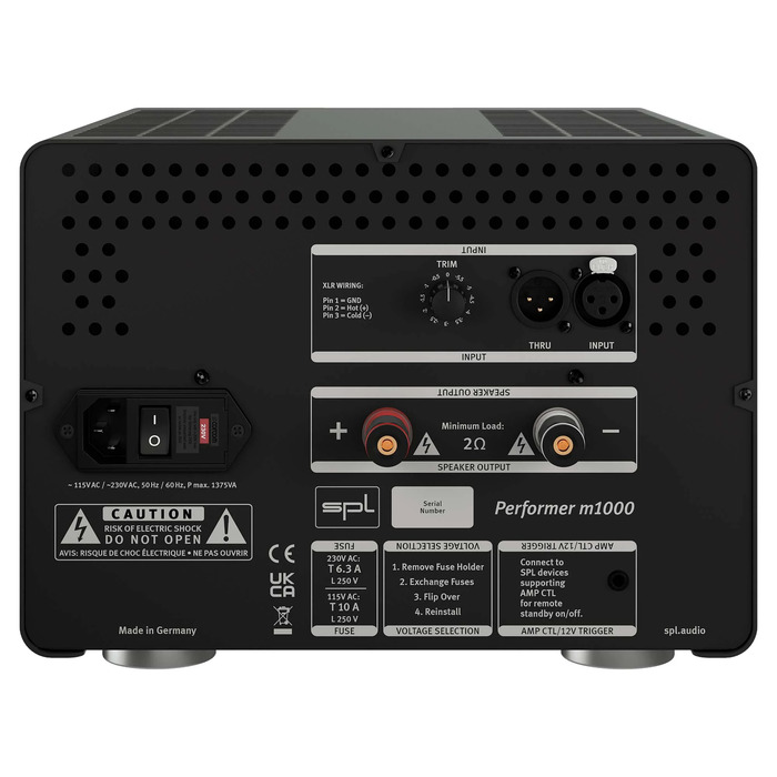 Интегральный усилитель SPL Performer M1000, Черный №2