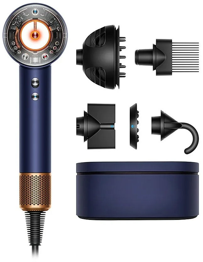 Фен Dyson Supersonic Nural HD16 с кейсом, Янтарный шелк (EU) детальное изображение - 4