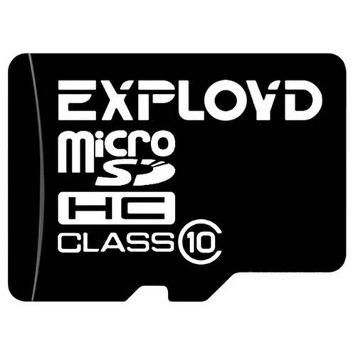 Карта памяти Exployd MicroSD (EX008GCSDHC10-W/A-AD), 8 Гб детальное изображение - 1