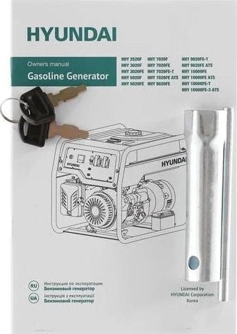 Генератор бензиновый HYUNDAI HHY 3020FE, 2.8 кВт, Черный детальное изображение - 9