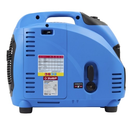 Генератор бензиновый ЗУБР ЗИГ-2500, 2.2 кВт, Синий детальное изображение - 4