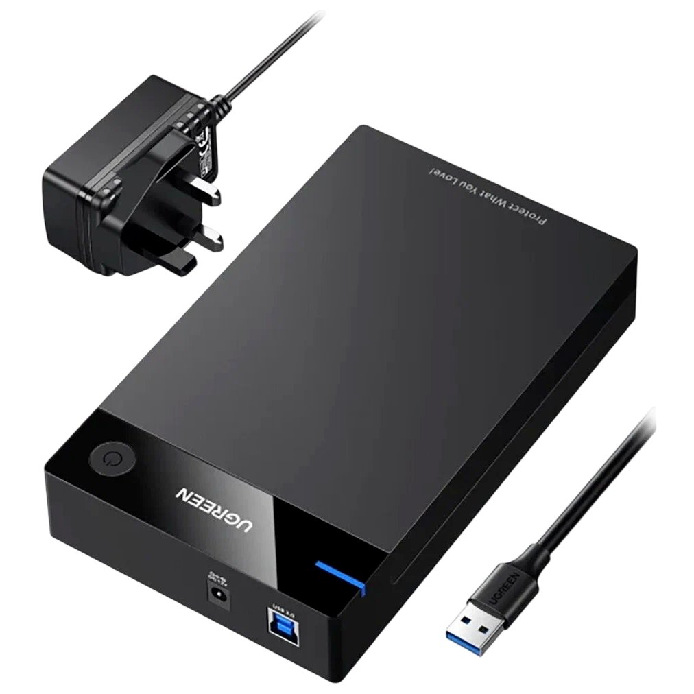 Внешний корпус для HDD UGREEN US222 50422, Чёрный детальное изображение - 1