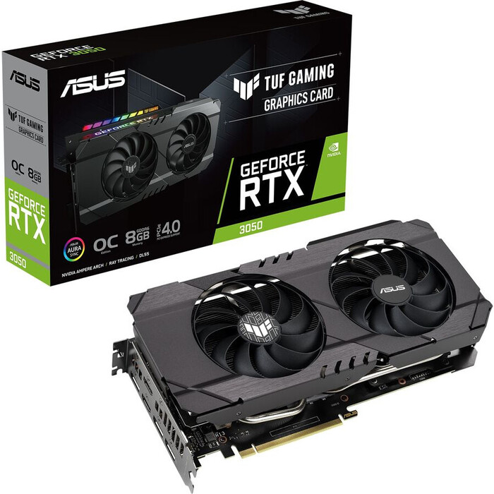 Видеокарта ASUS NVIDIA GeForce RTX 3050, TUF-RTX3050-O8G-GAMING, 8 ГБ, Черный №10