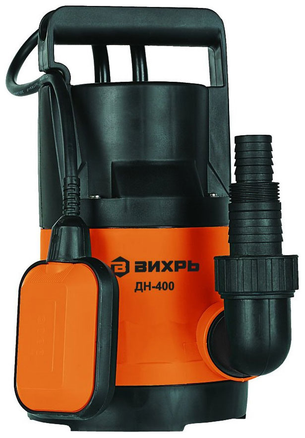 Насос Вихрь ДН-400 68/2/1, 188 л/мин, 32 мм, напор 8 м, d=32 мм, 400 Вт, Оранжевый детальное изображение - 1