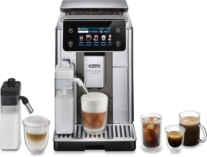 Кофемашина Delonghi PrimaDonna Aromatic ECAM630.75.TM, Черный/серебристый №2