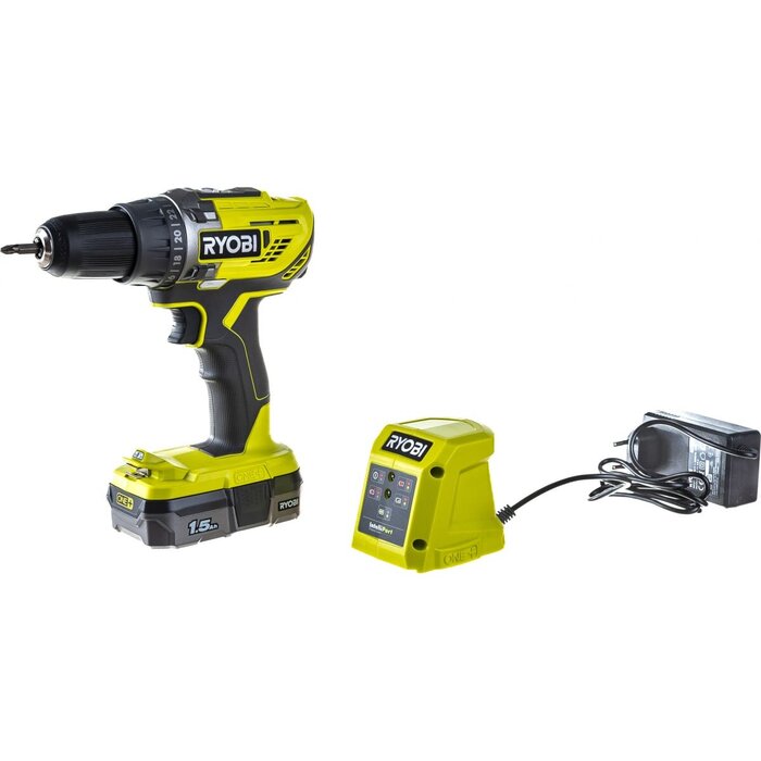 Аккумуляторная дрель-шуруповерт Ryobi ONE+ R18DD3-115S 5133005301, 12 В, 25 Нм, 1,5 А·ч  №4