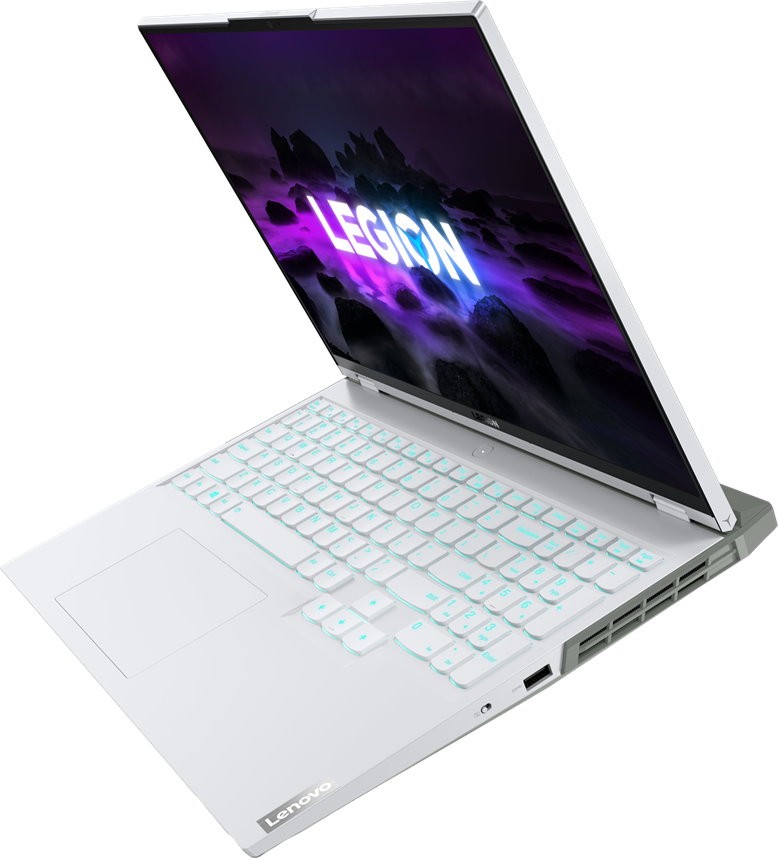 Ноутбук Lenovo Legion 5 Pro 16ACH6H, 82JQ00AFRK, RAM 16 ГБ, SSD 1 ТГБ, Белый детальное изображение - 4