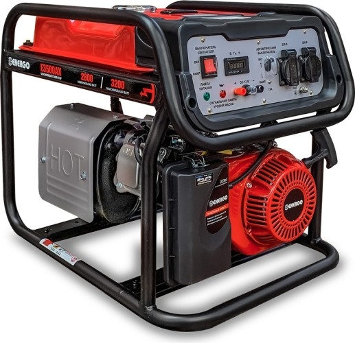 Генератор бензиновый ENERGO E3500AX 000034183, 2.8 кВт, Красный детальное изображение - 1