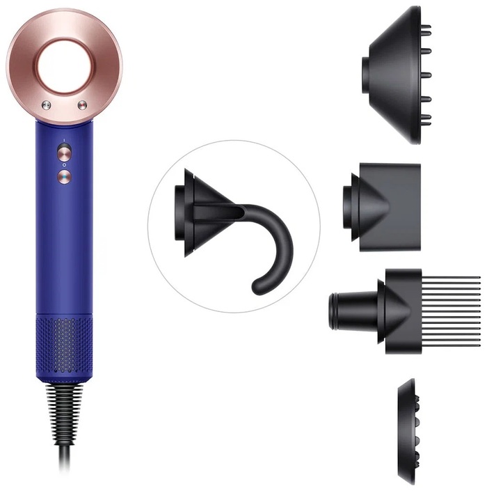 Фен Dyson Supersonic HD07 IL, Vinca Blue and Rose №3