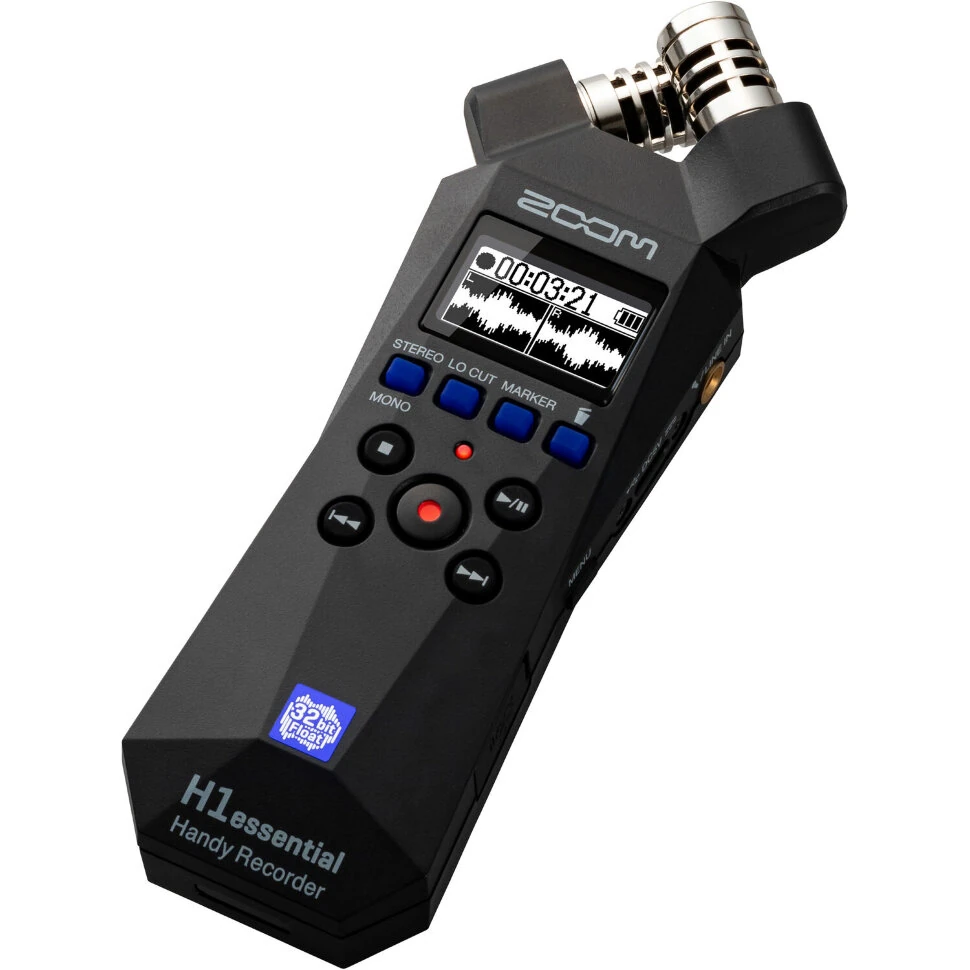 Рекордер Zoom H1essential, 32 бит, Черный детальное изображение - 3