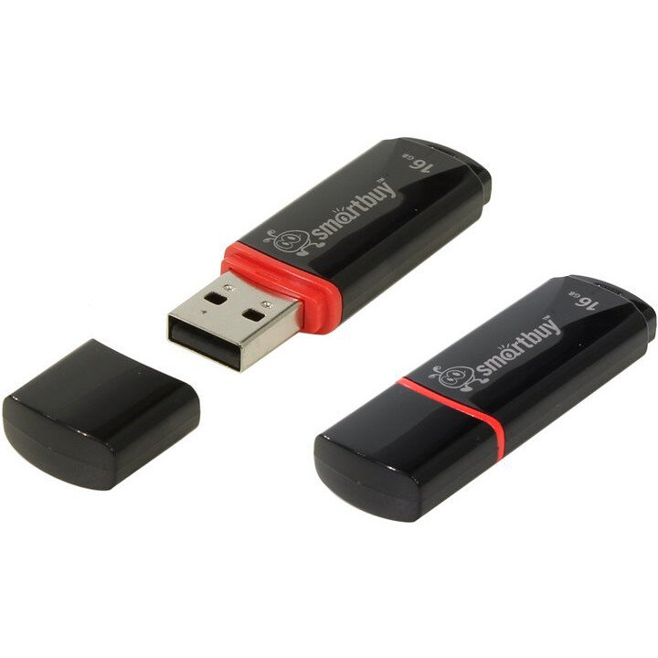 USB Flash накопитель SmartBuy Crown (SB16 ГБCRW-K) 16 ГБ, черный детальное изображение - 1