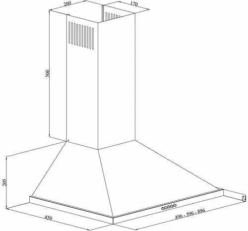 Вытяжка Simfer 8562 SM, Белый детальное изображение - 3
