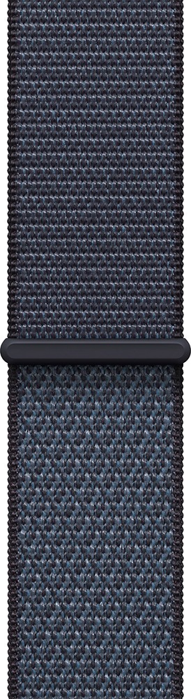Умные часы Apple Watch SE 3 44 мм, GPS, Midnight Aluminium Case with Anchor Blue Sport Loop, Полуночный черный/Синий детальное изображение - 3