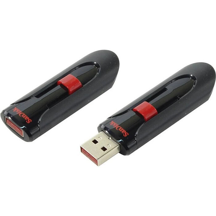 USB Flash накопитель SanDisk Cruzer Glide (SDCZ60-256G-B35) 256 ГБ, красный №1