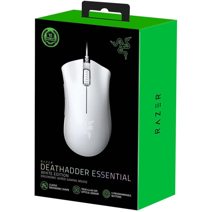 Мышь Razer DeathAdder Essential (2021), Белый №4