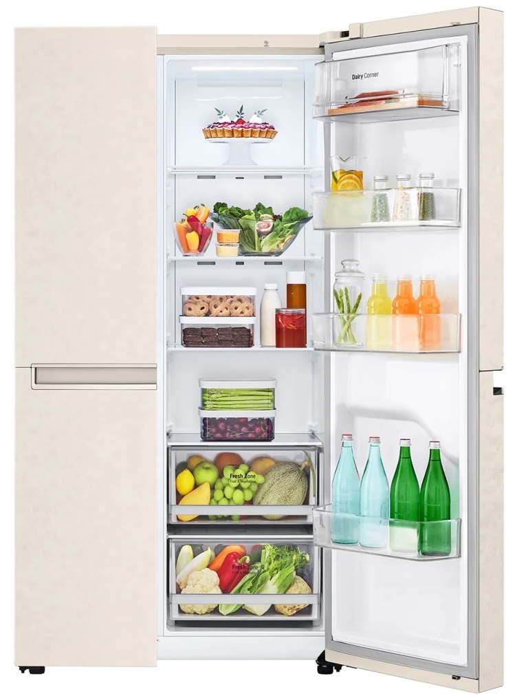 Холодильник LG GC-B257JEYV, Бежевый детальное изображение - 6