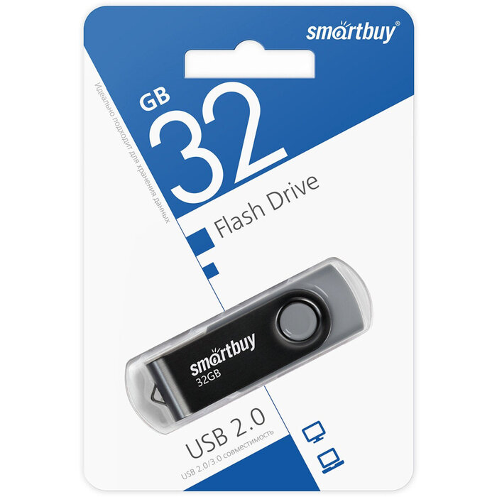 USB Flash накопитель SmartBuy Twist (SB032 ГБ2TWK) 32 ГБ, черный №4