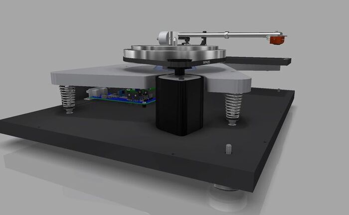 Проигрыватель винила Thorens TD 1600, Черный №5