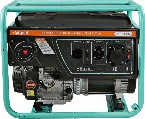 Генератор бензиновый Sturm PG8765N, 5.5 кВт, Зеленый детальное изображение - 7