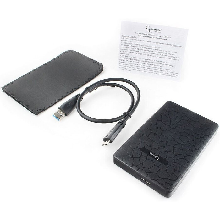 Внешний корпус для HDD Gembird EE2-U3S-30P, Чёрный №4