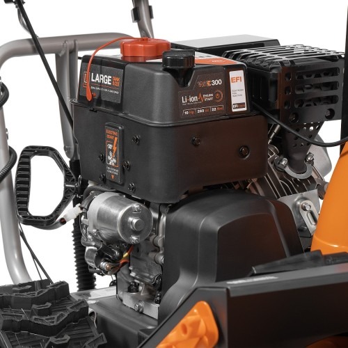 Снегоуборщик гусеничный бензиновый Daewoo DAST 427 EFI с инжекторным двигателем, 10 л.с., 6620 Вт, Оранжевый/Серый детальное изображение - 13