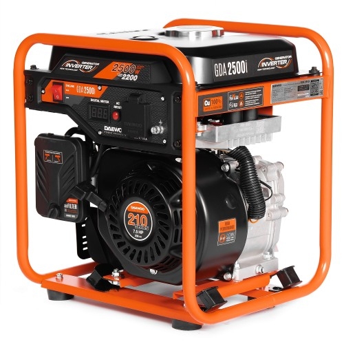 Генератор бензиновый DAEWOO GDA 2500i, 2.2 кВт, Оранжевый детальное изображение - 3