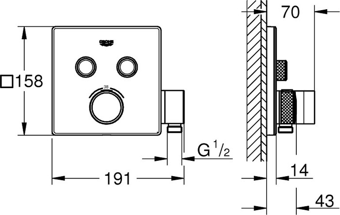 Смеситель Grohe SmartControl 29125000 №2