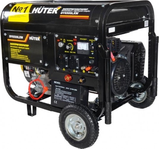 Сварочный генератор HUTER DY6500LXW 64/1/18, 5 кВт, Черный детальное изображение - 1