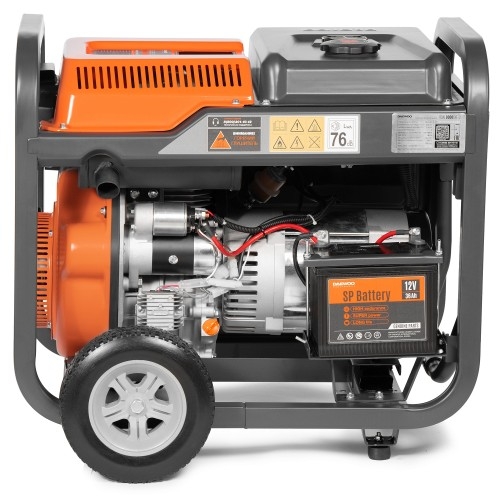 Генератор дизельный с воздушным охлаждением DAEWOO DDAE 9000DXE-3, открытый, 7.2 кВт, Черный детальное изображение - 4