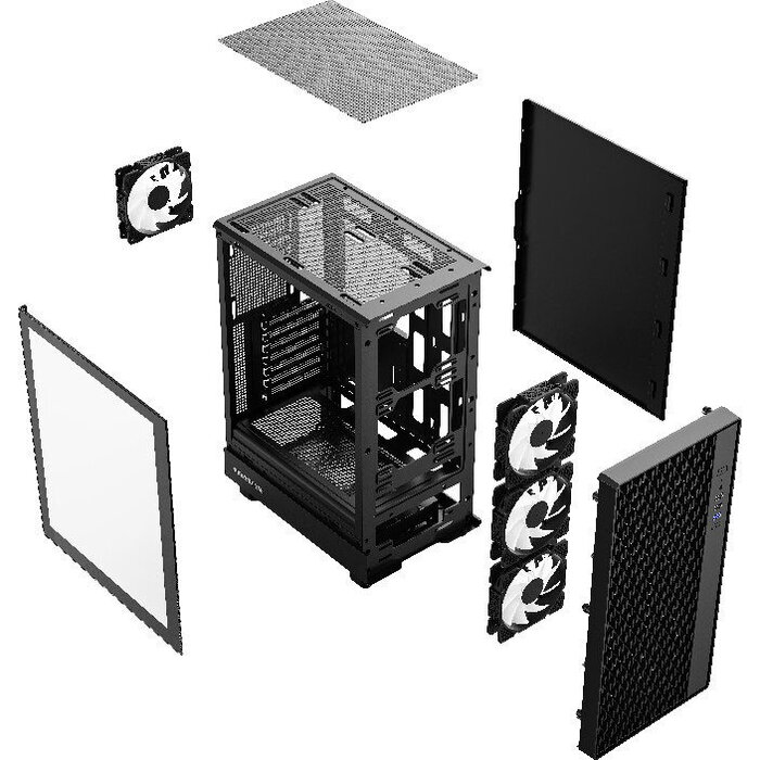 Корпус Powercase Mistral PA4B, Черный №4